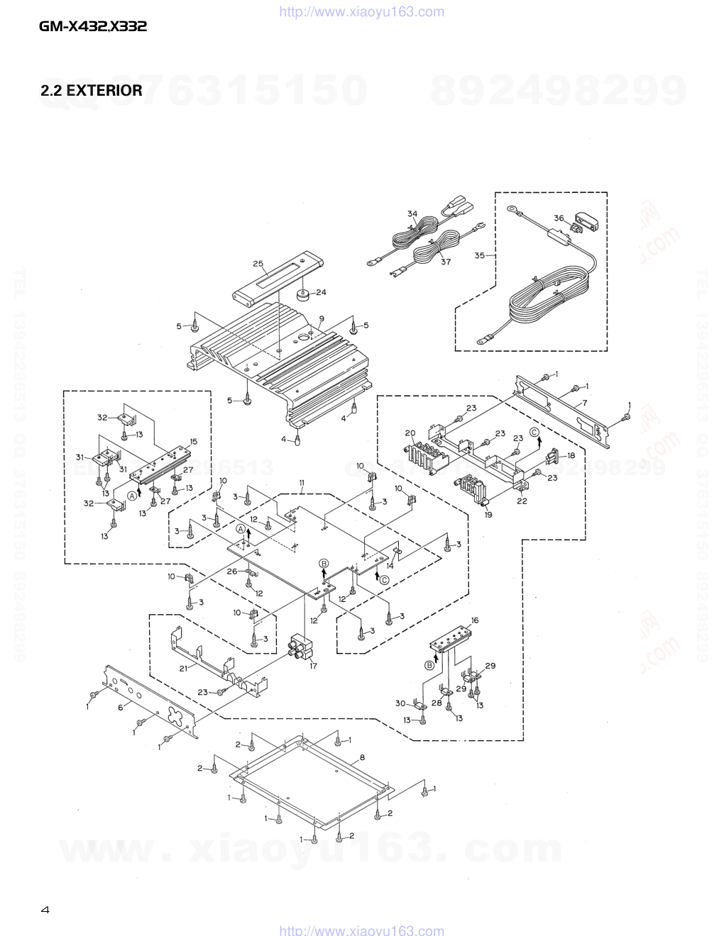 先锋PIONEER GM-X432音响电路图-3 先锋PIONEER GM-X432音响电路图-3