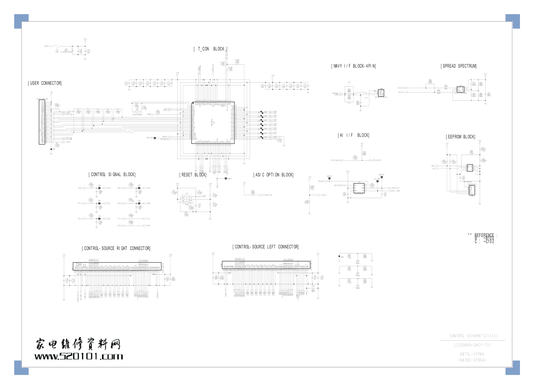 LG LC320WXN-SAC1-721(EN)逻辑板电路原理图-0 LG LC320WXN-SAC1-721(EN)逻辑板电路原理图-0