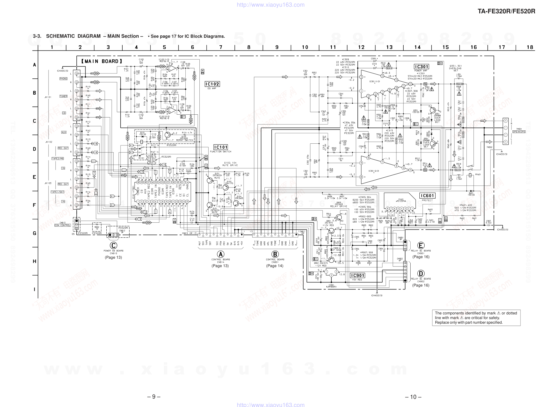 索尼SONY TA-FE320R音响电路原理图-6