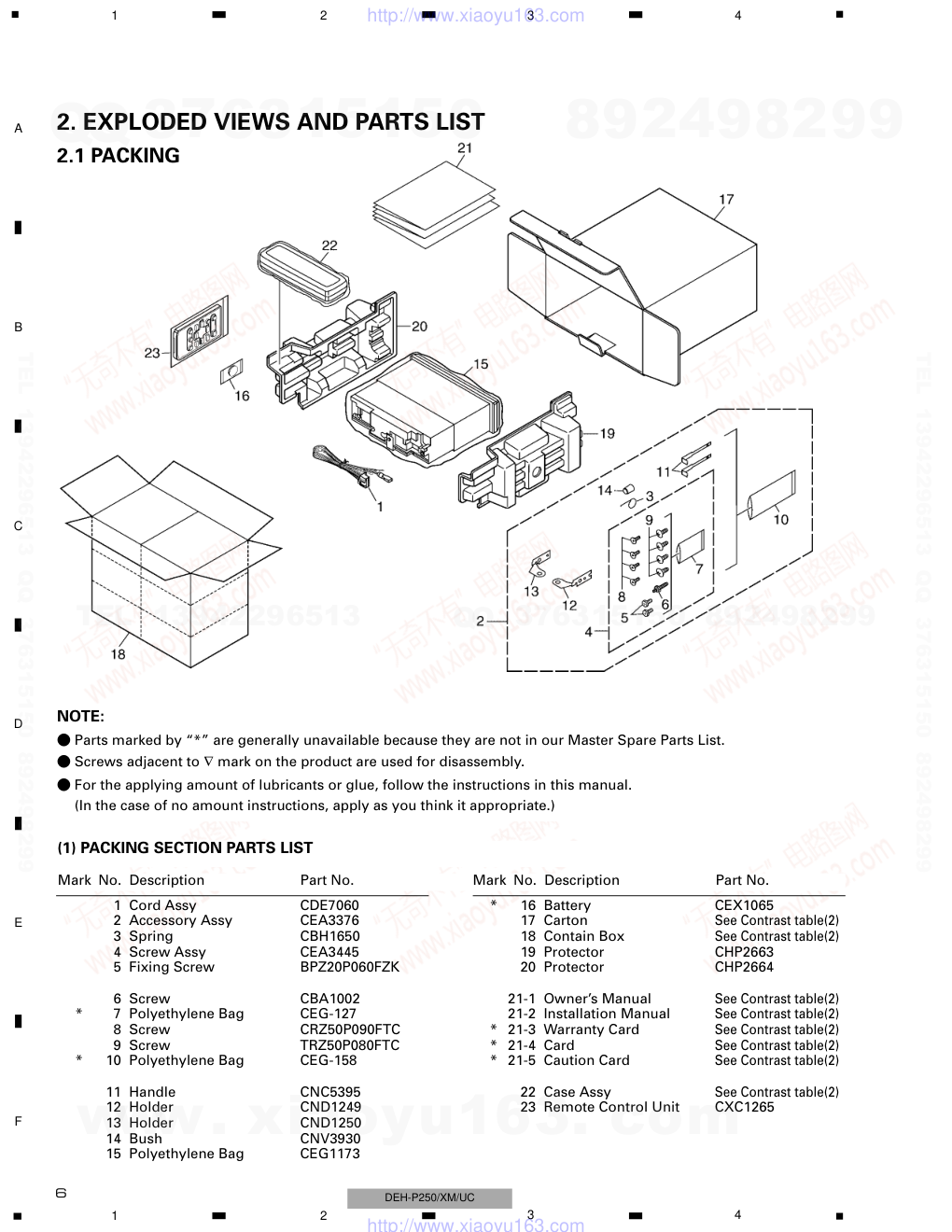 先锋PIONEER DEH-P2500XMUC电路图-5 先锋PIONEER DEH-P2500XMUC电路图-5