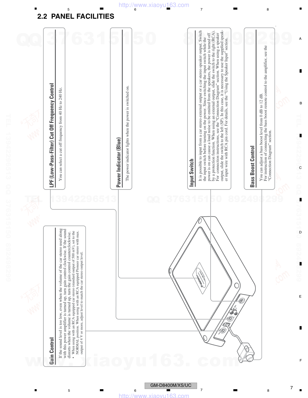 先锋PIONEER GM-D8400M音响电路图-6