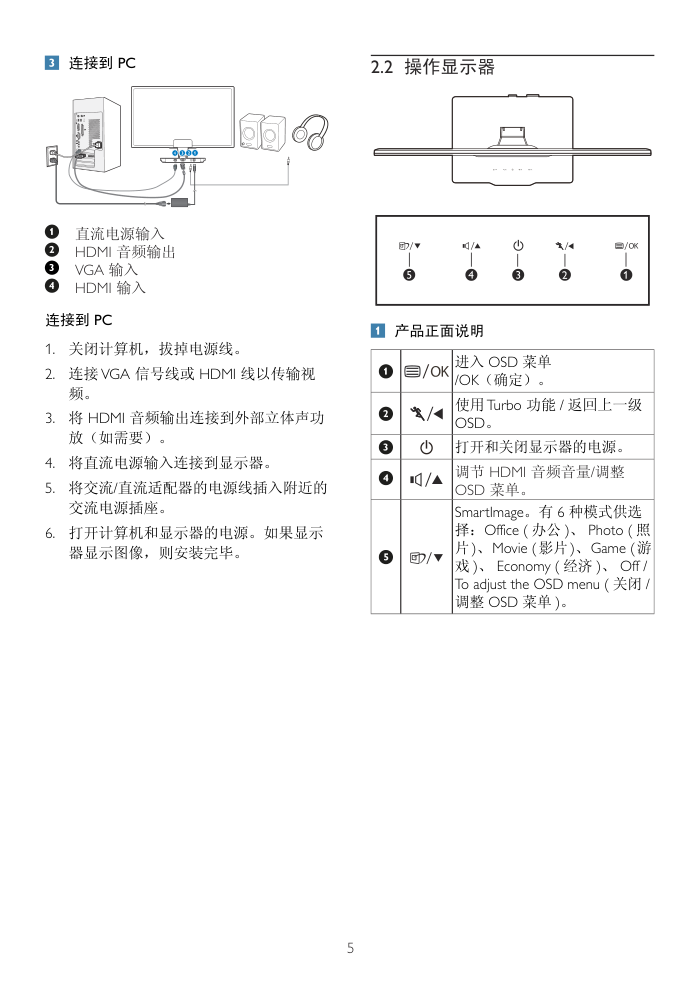 飞利浦224CL2显示器用户手册-6 飞利浦224CL2显示器用户手册-6