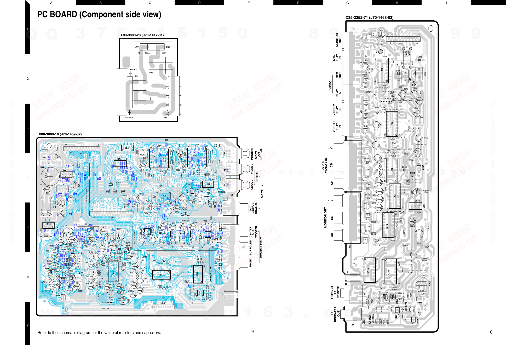 建伍KENWOOD KRF-V7050D音视频播放机电路图-8 建伍KENWOOD KRF-V7050D音视频播放机电路图-8