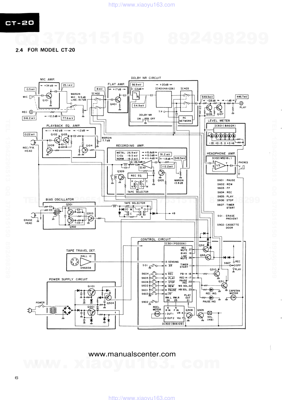 先锋PIONEER CT-740电路图-5