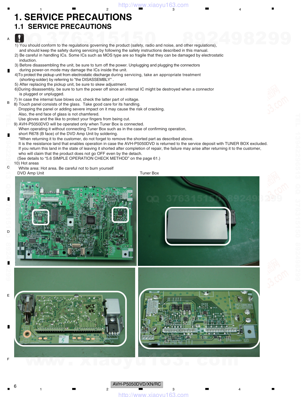 先锋PIONEER AVH-P5050DVD音响电路图-5