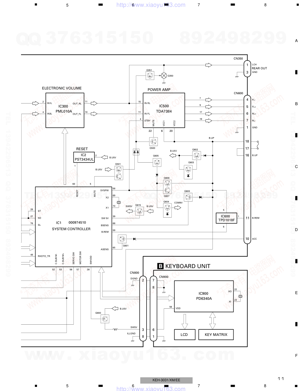 先锋PIONEER KEH-3031音响电路图-2 先锋PIONEER KEH-3031音响电路图-2