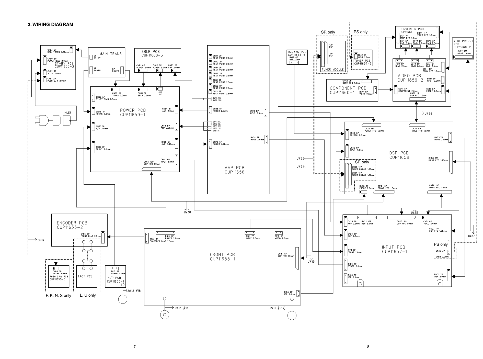 马兰士MARANTZ PS7400F1N音响电路图-8 马兰士MARANTZ PS7400F1N音响电路图-8