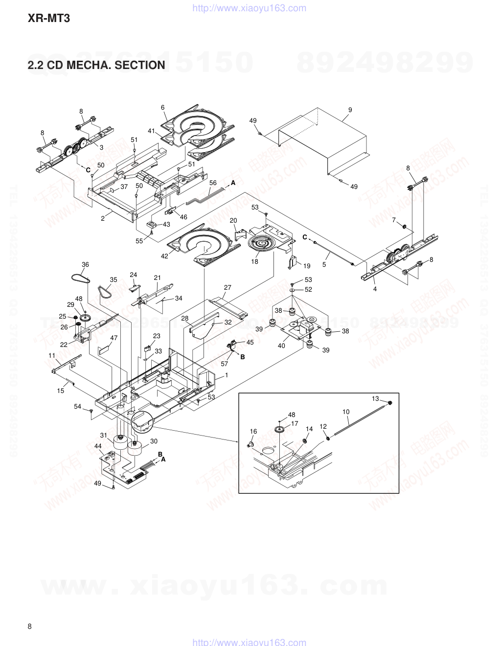 先锋PIONEER XR-MT3电路图-7