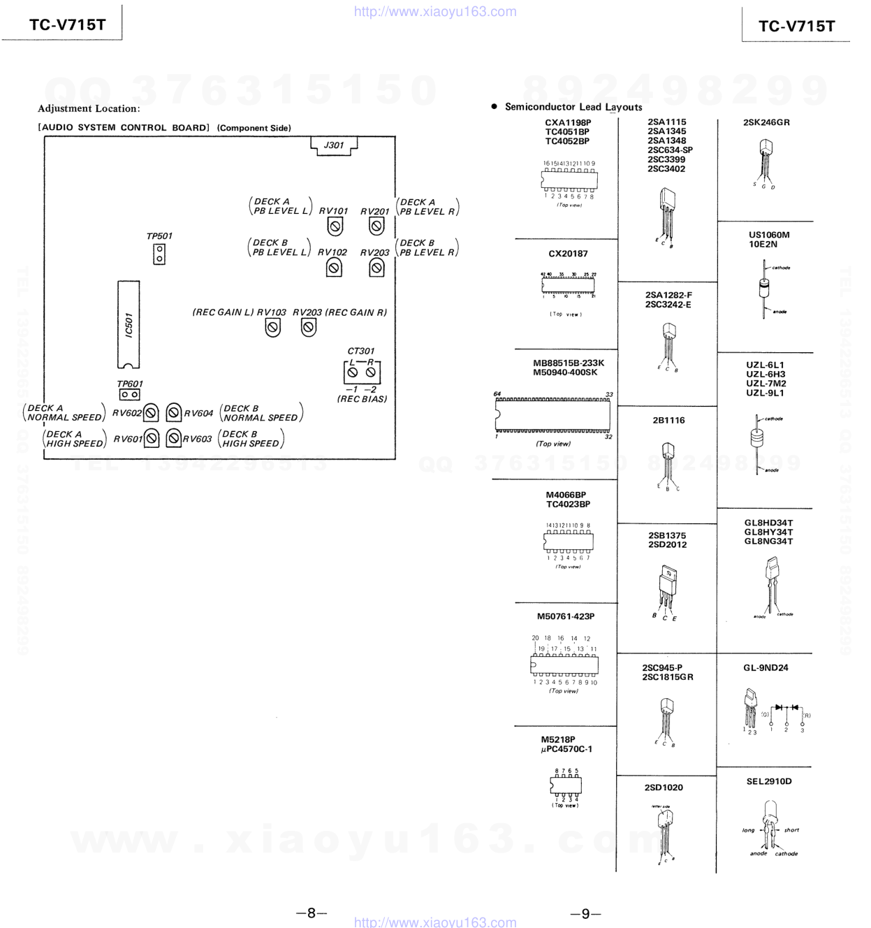 索尼SONY TC-V715T电路图-7 索尼SONY TC-V715T电路图-7