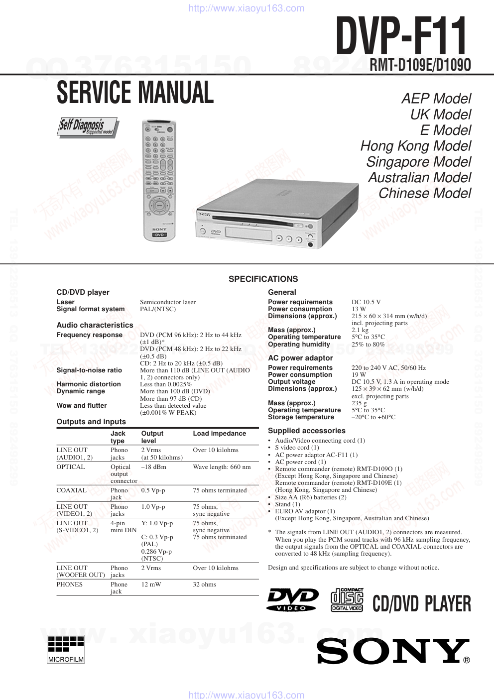 索尼SONY DVP-F11音响电路原理图-0