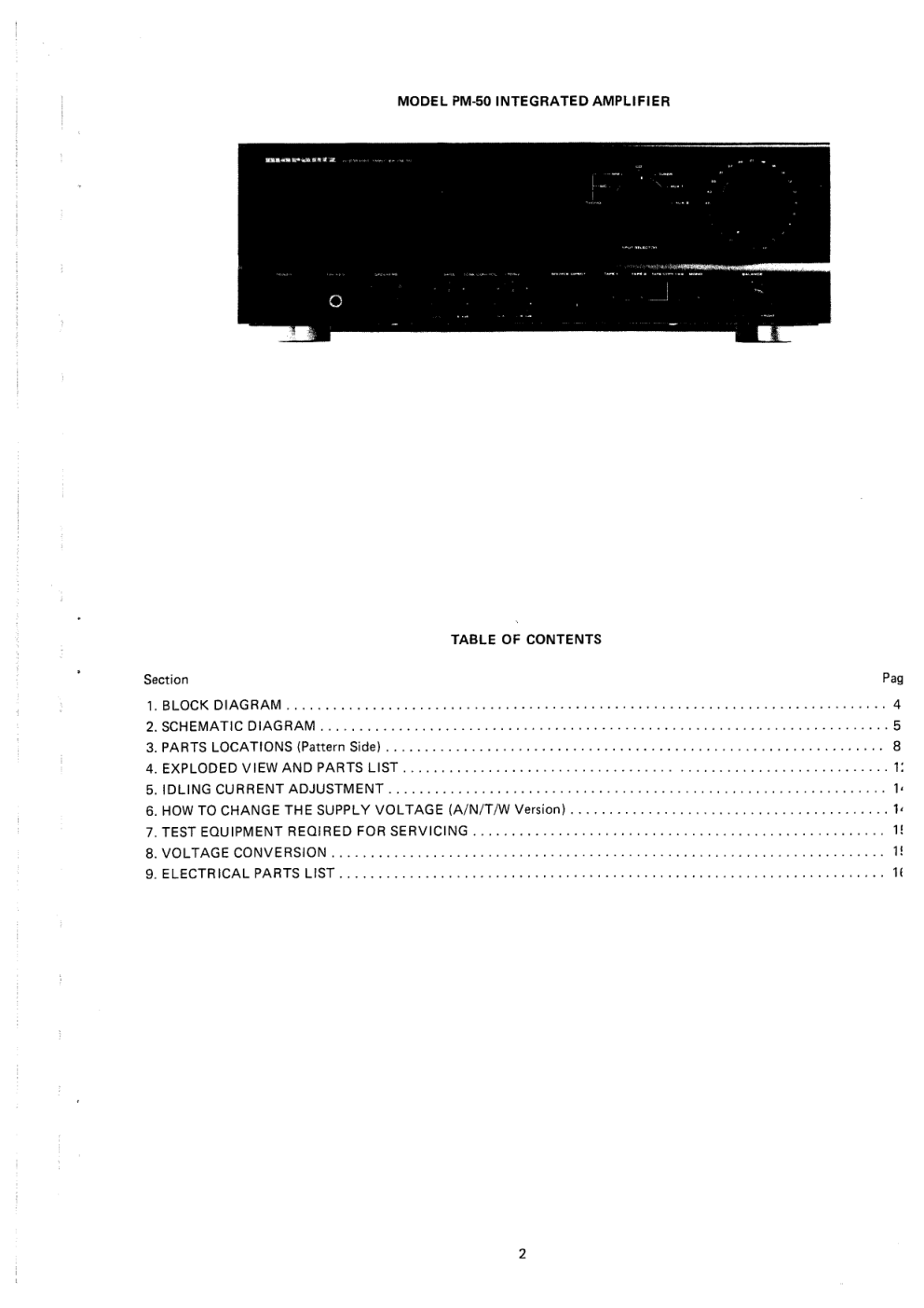 马兰士MARANTZ PM-50音响电路图-2
