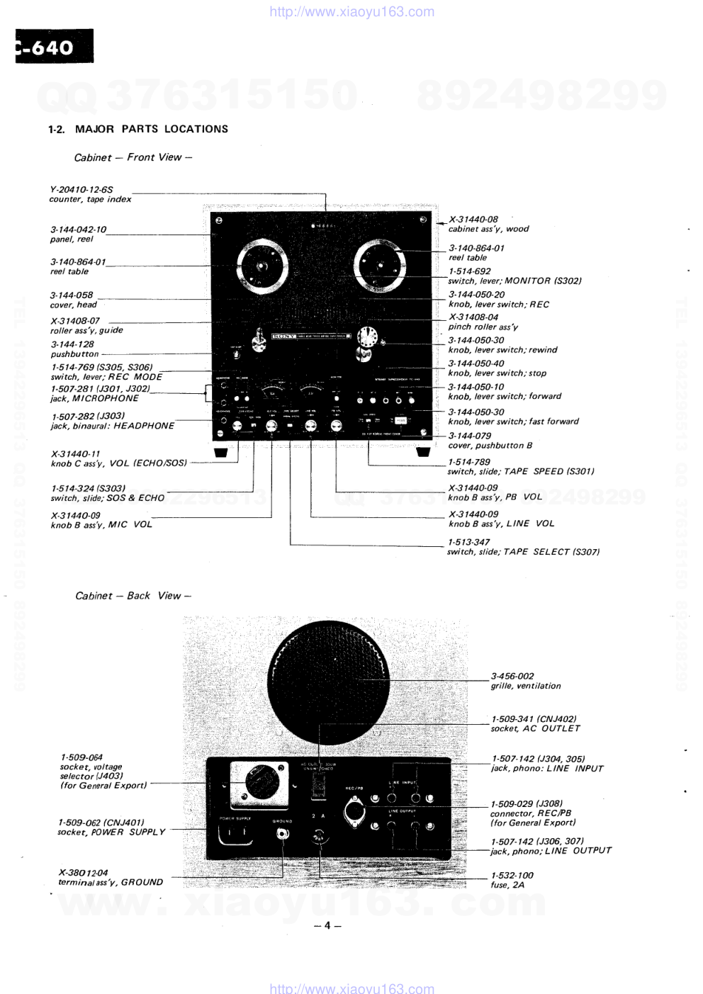 索尼SONY TC-640电路图-3 索尼SONY TC-640电路图-3