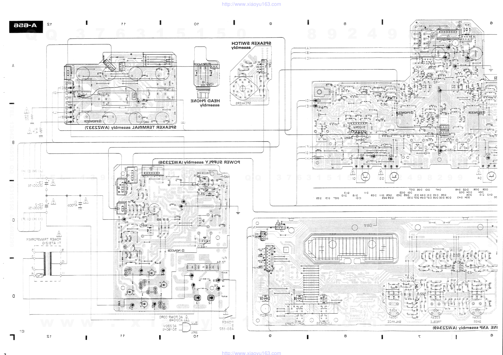 先锋PIONEER A-656-S音响电路原理图-8 先锋PIONEER A-656-S音响电路原理图-8