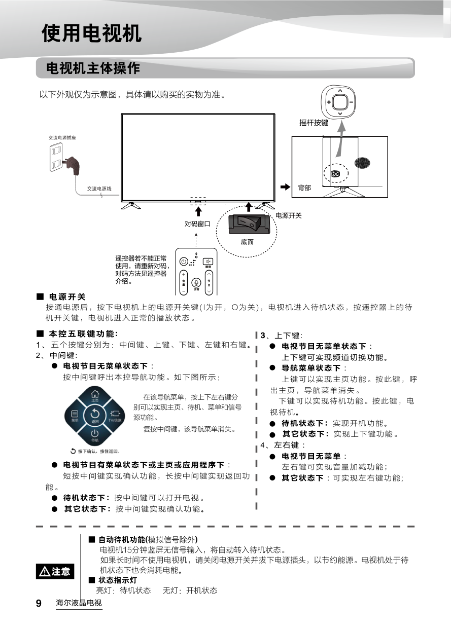 海尔LS55AL88E88液晶电视说明书-9