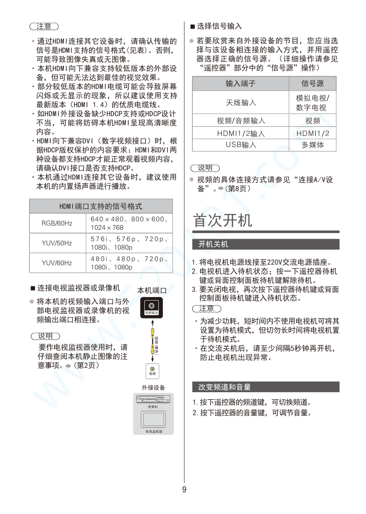 松下TH-32D500C液晶电视说明书-9