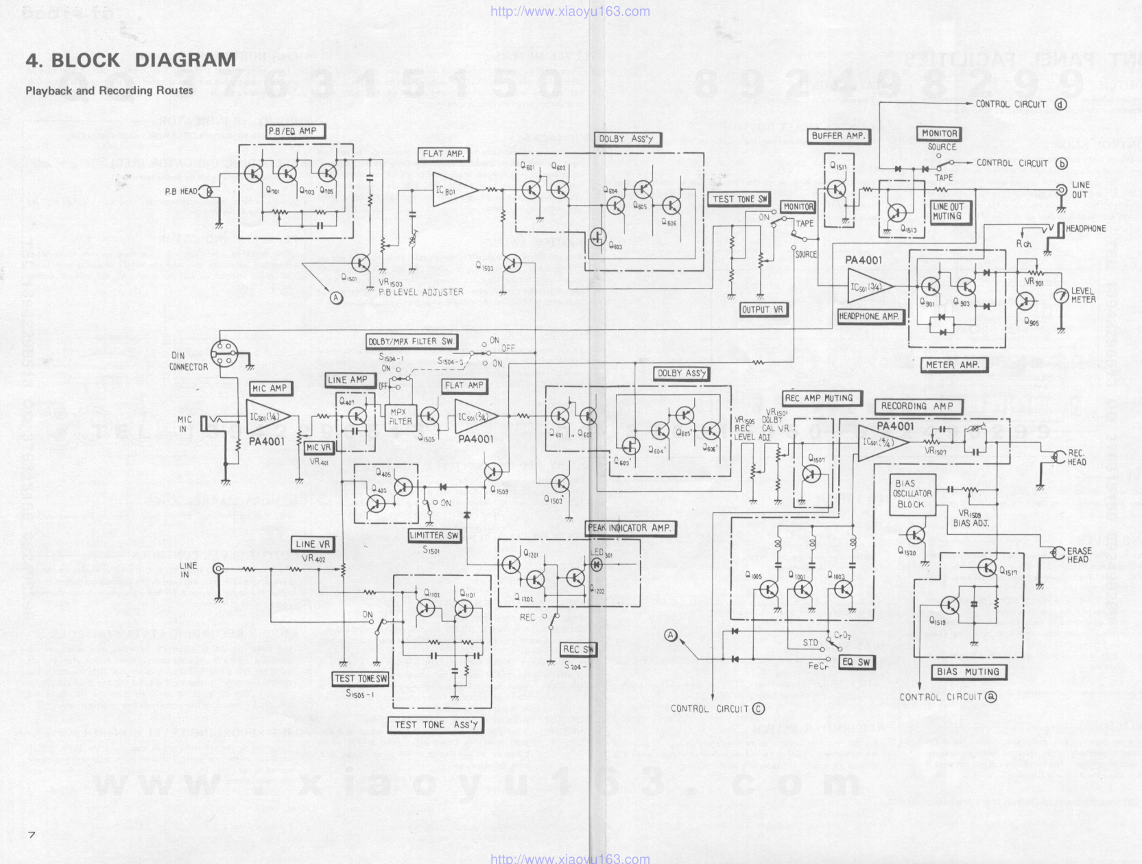 先锋PIONEER CT-F1000电路图-6 先锋PIONEER CT-F1000电路图-6