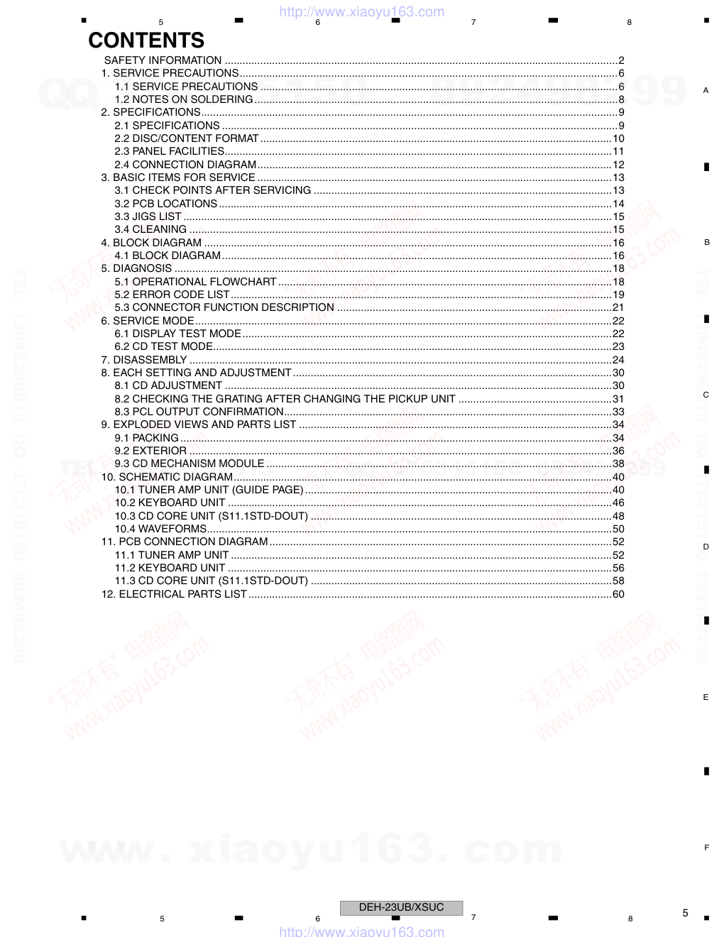 先锋PIONEER DEH-23UBXSUC电路图-4 先锋PIONEER DEH-23UBXSUC电路图-4