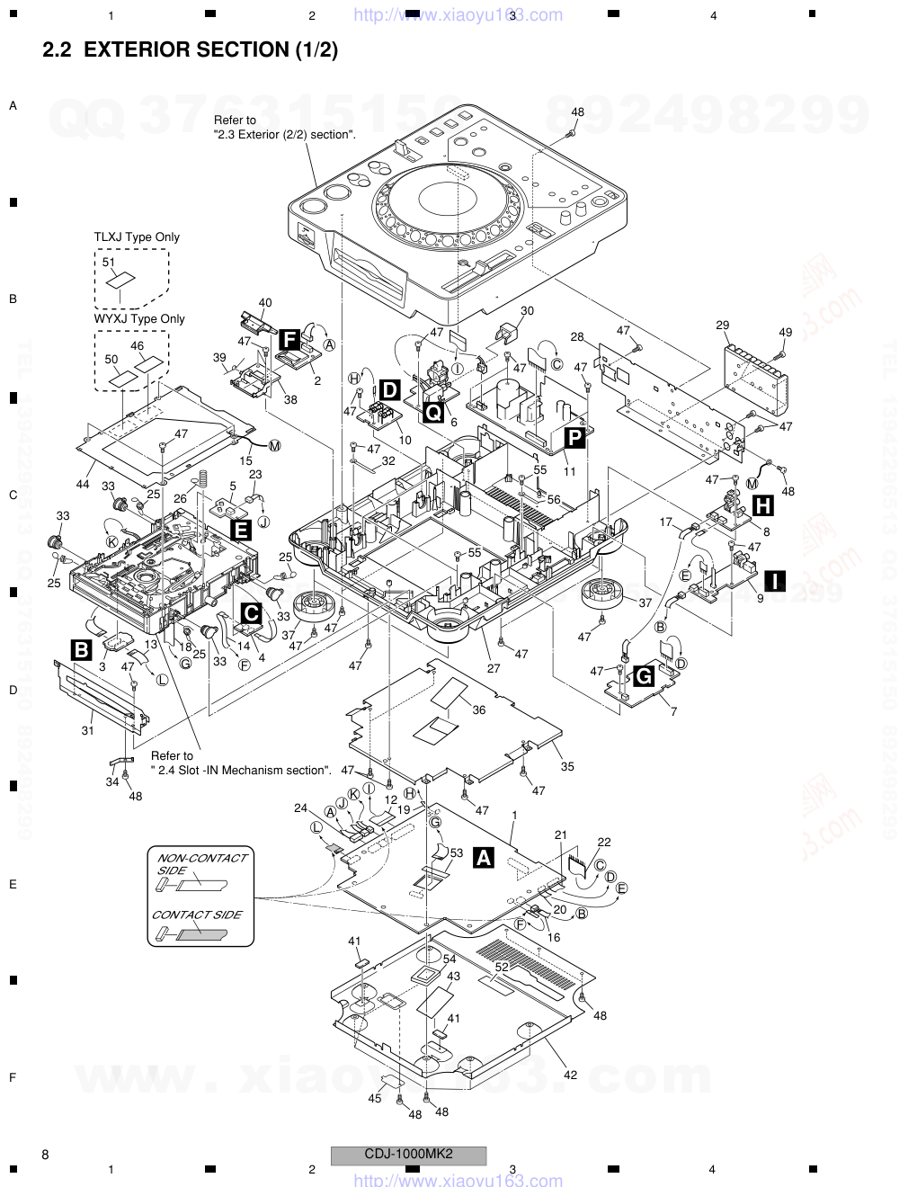 先锋PIONEER CDJ-1000MK2音响电路原理图-7 先锋PIONEER CDJ-1000MK2音响电路原理图-7