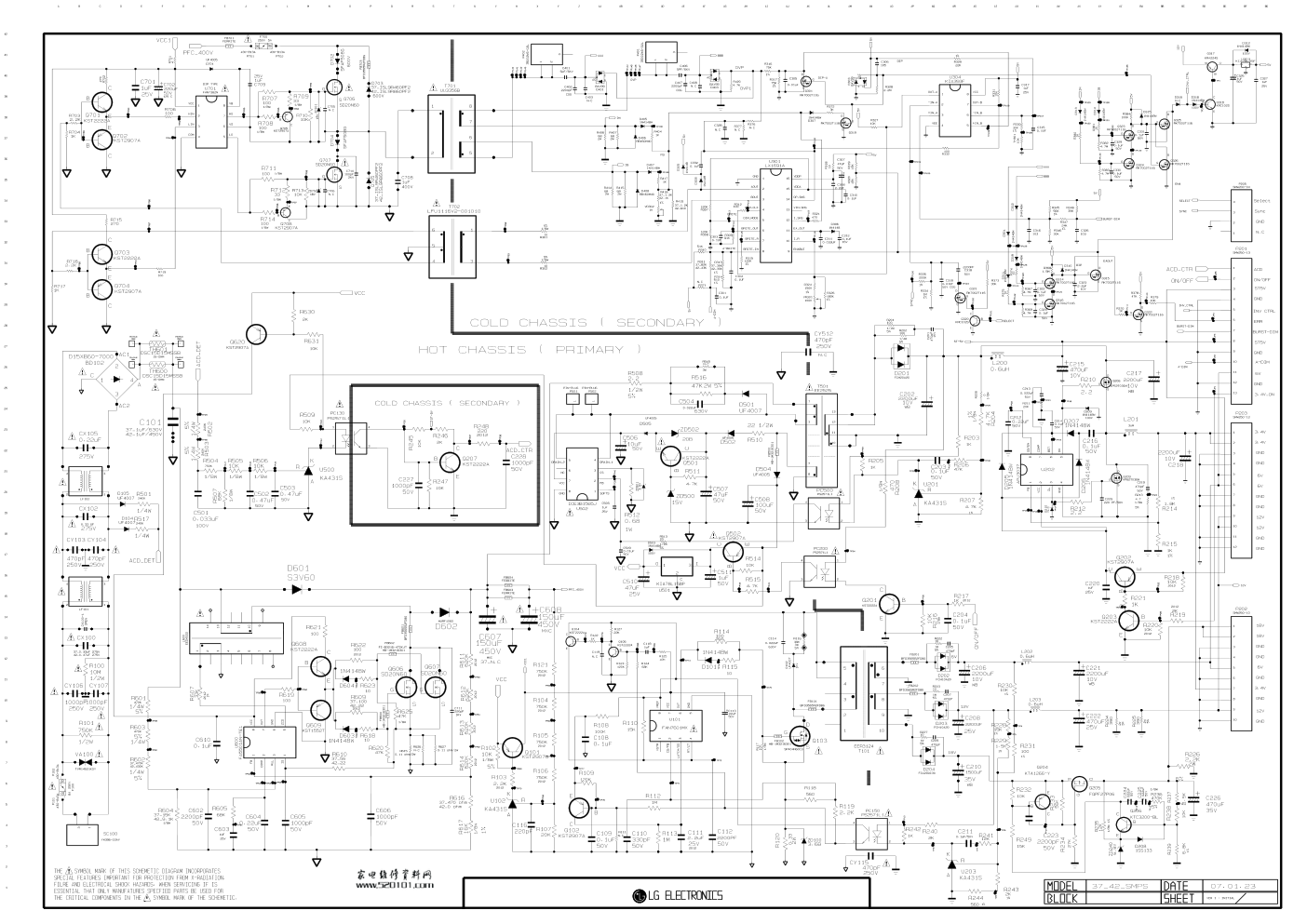 LG 32LC7R-TA液晶电视电源板电路图-0
