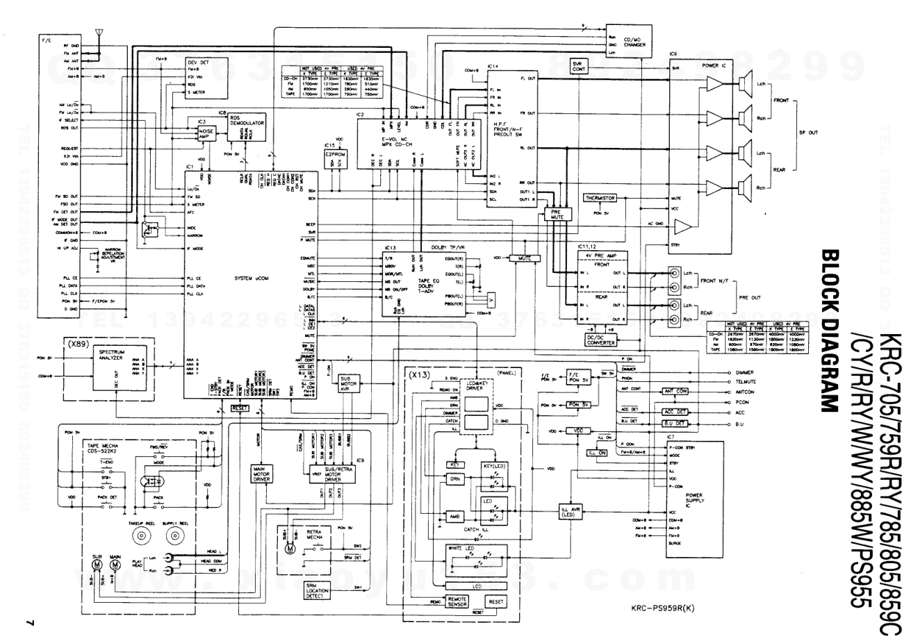 建伍KENWOOD KRC-805磁带录放机电路图-6