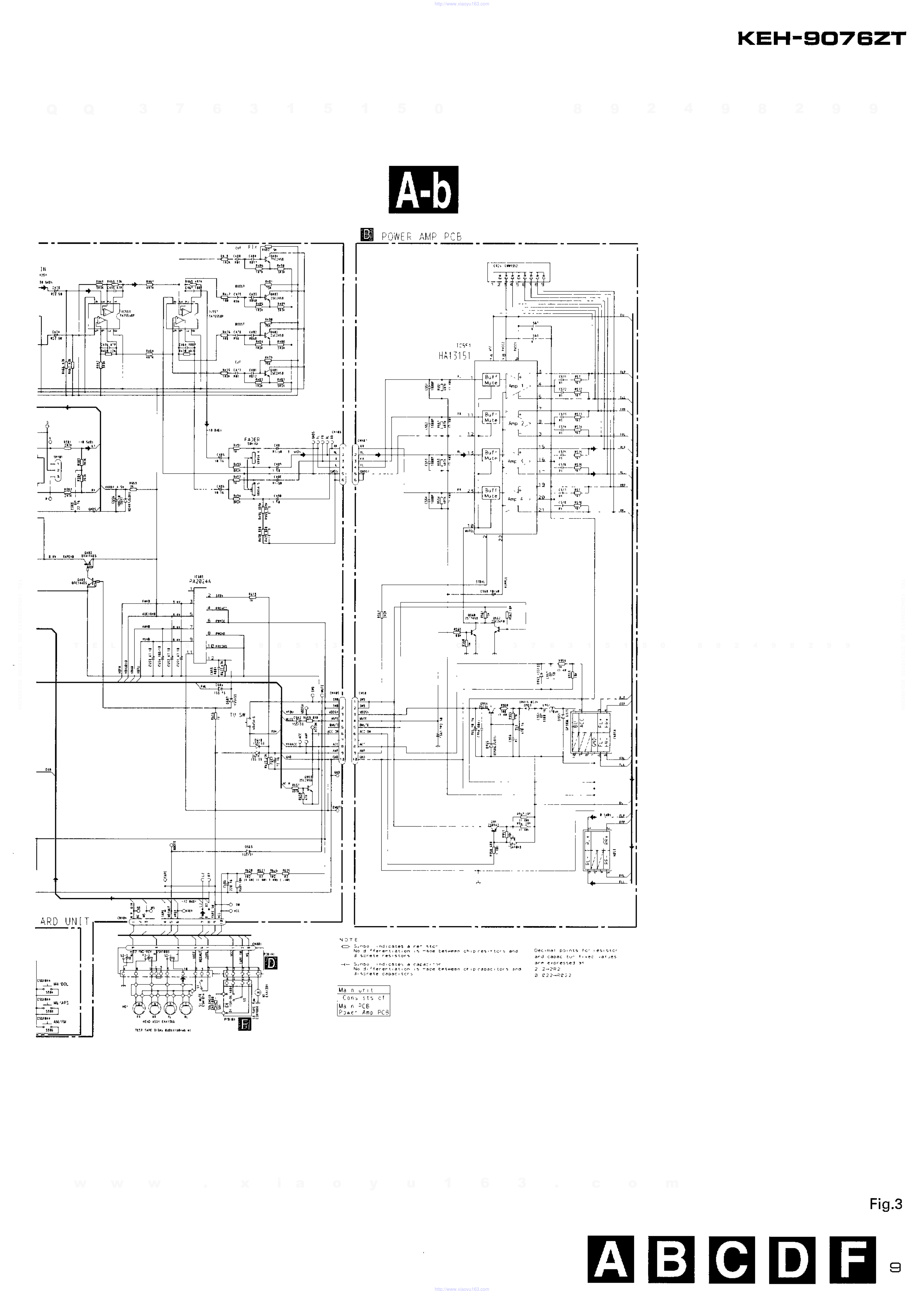 先锋PIONEER KEH-9076ZT音响电路图-7 先锋PIONEER KEH-9076ZT音响电路图-7