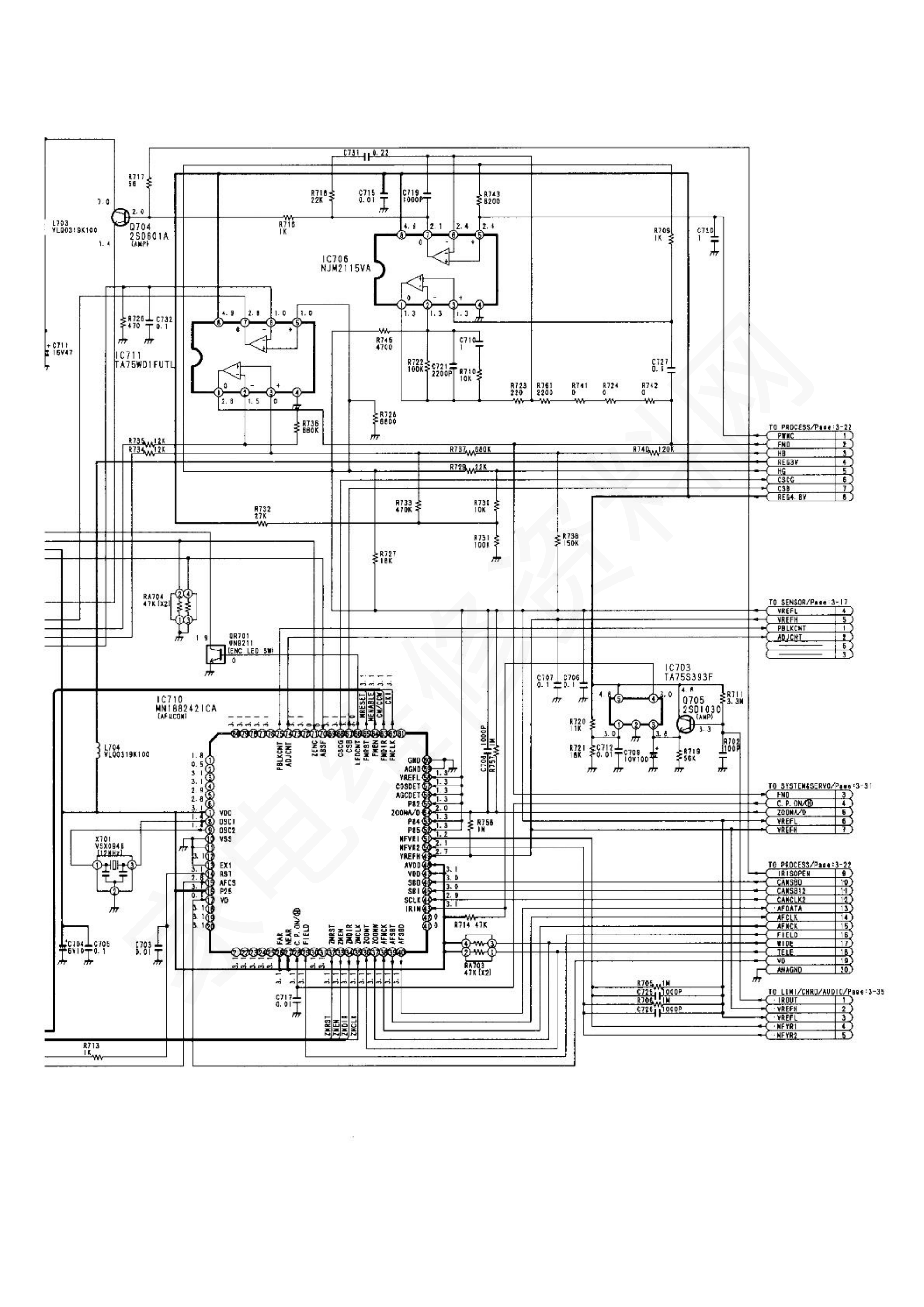 Panasonic NV-122摄像机电路图-7 Panasonic NV-122摄像机电路图-7