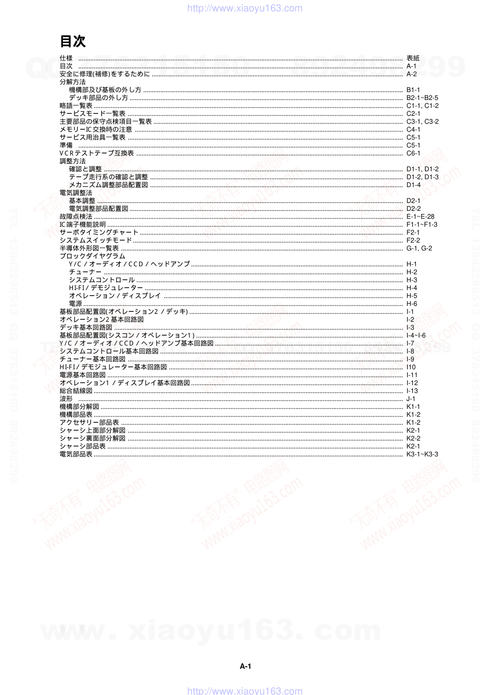 爱华AIWA HV-FR80D放像机电路图-1