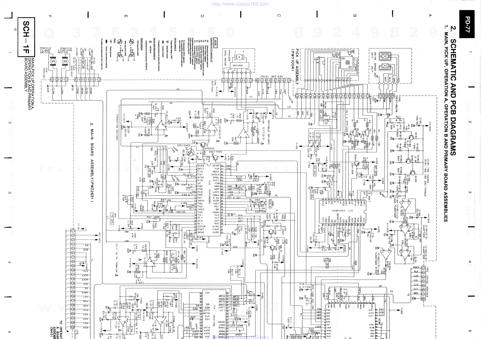 先锋PIONEER PD-77音响电路图-4 先锋PIONEER PD-77音响电路图-4