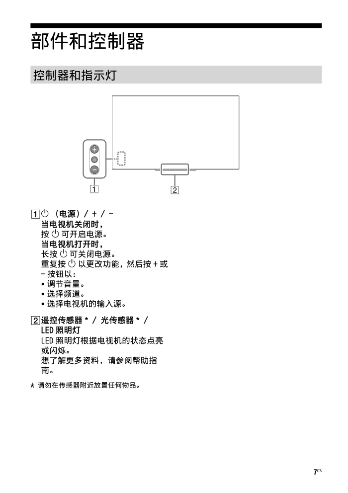 索尼KD-77A9G OLED电视说明书-6 索尼KD-77A9G OLED电视说明书-6