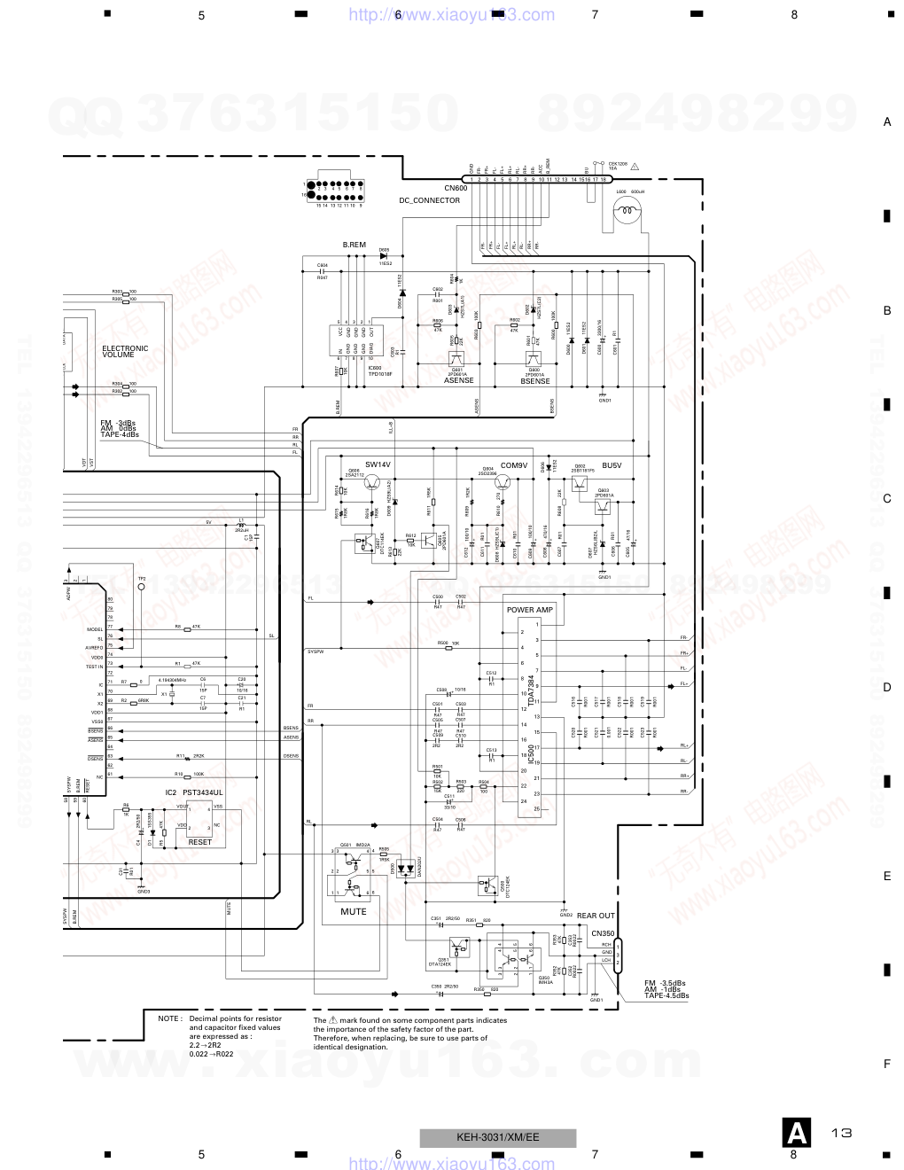 先锋PIONEER KEH-3031音响电路图-4 先锋PIONEER KEH-3031音响电路图-4