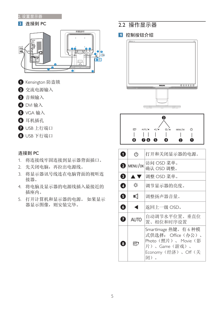 飞利浦190BL1CB93液晶显示器说明书-6 飞利浦190BL1CB93液晶显示器说明书-6