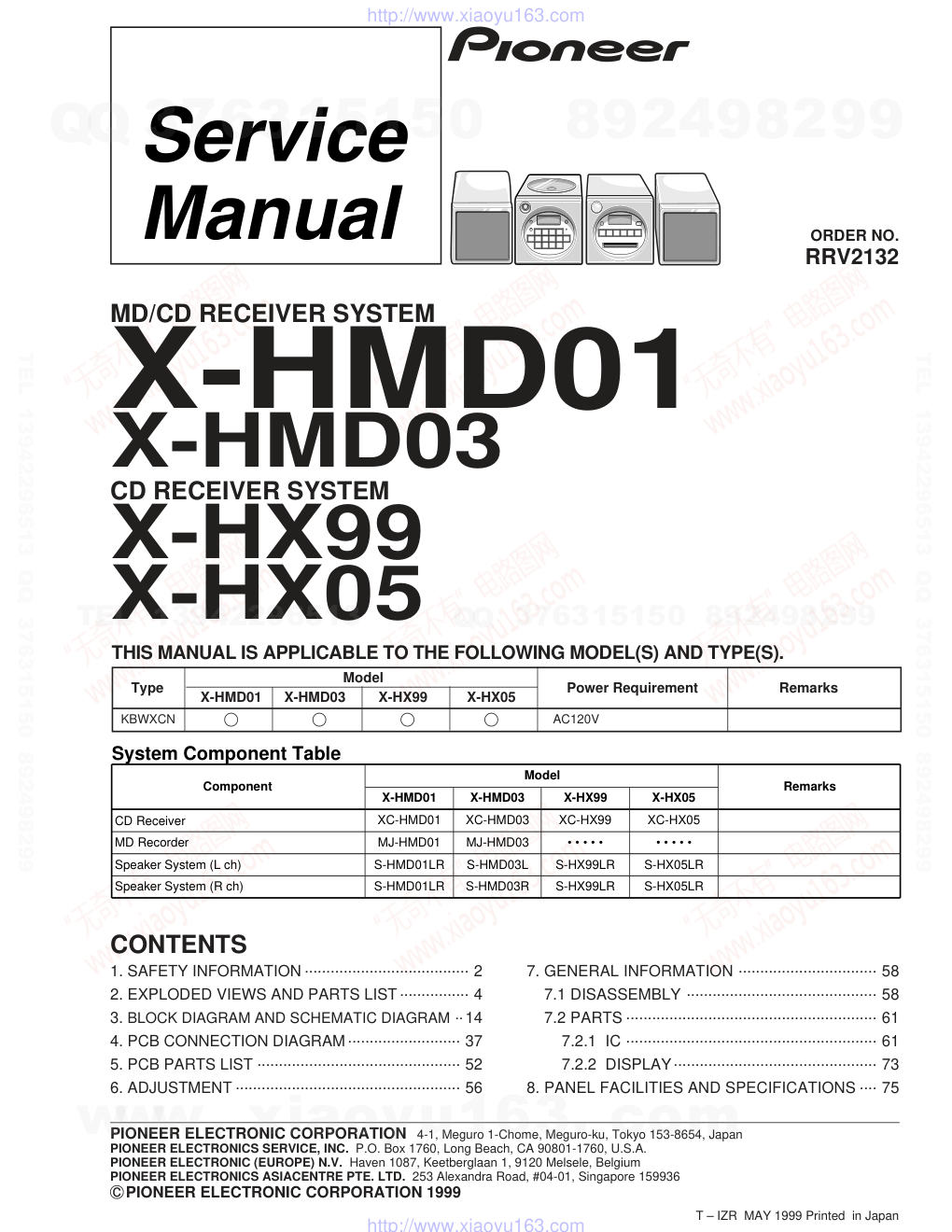先锋PIONEER X-HMD01电路图-0