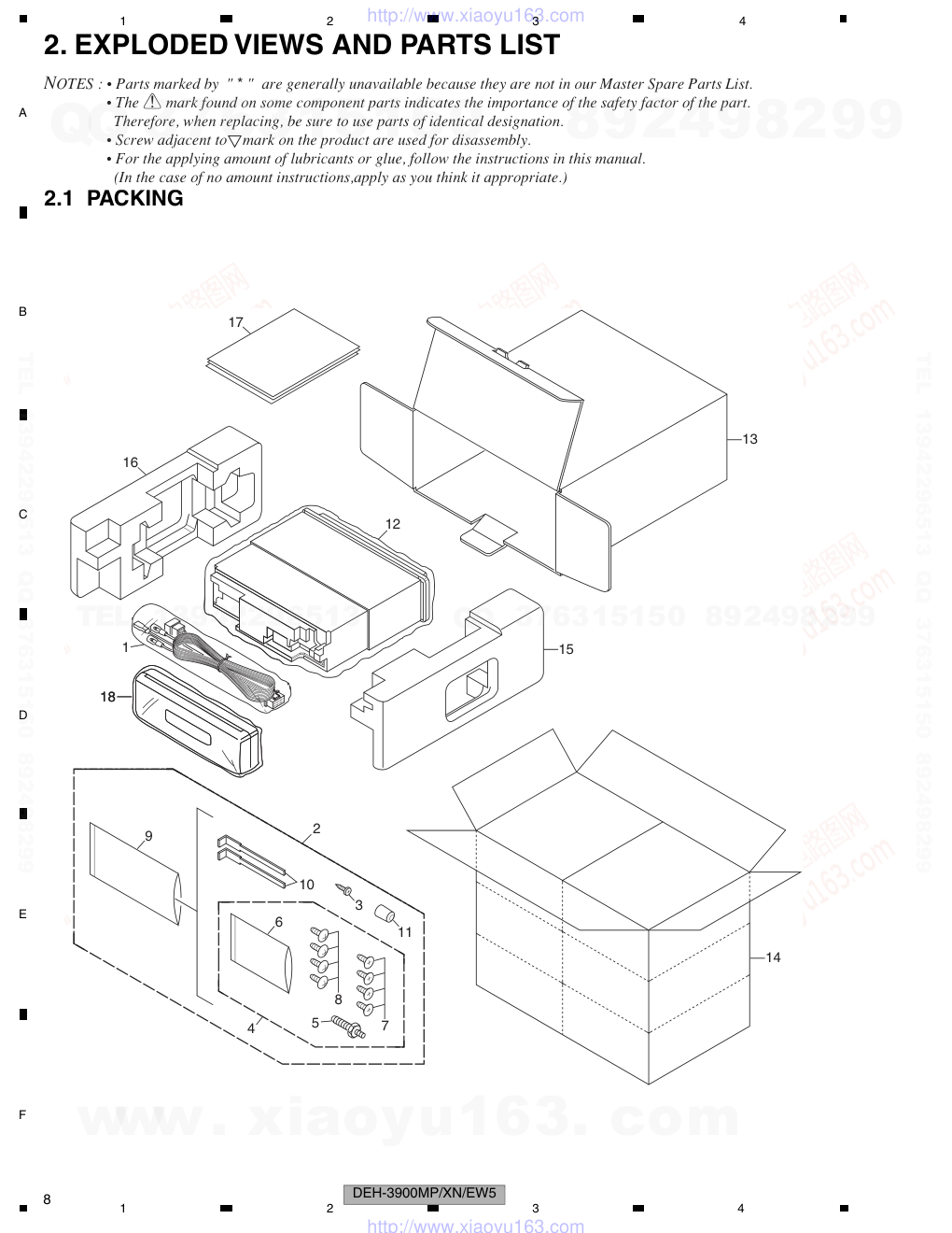 先锋PIONEER DEH-3900MPXNEW5电路图-7 先锋PIONEER DEH-3900MPXNEW5电路图-7