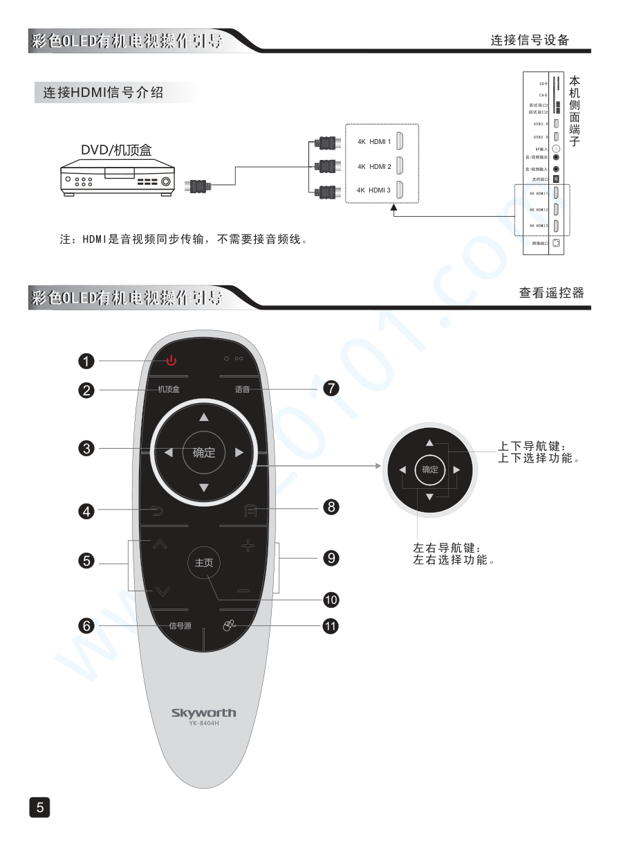 创维65S9300液晶电视说明书-6 创维65S9300液晶电视说明书-6