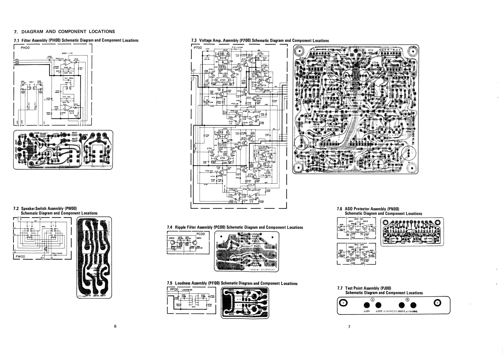 马兰士MARANTZ PM6A音响电路图-7 马兰士MARANTZ PM6A音响电路图-7