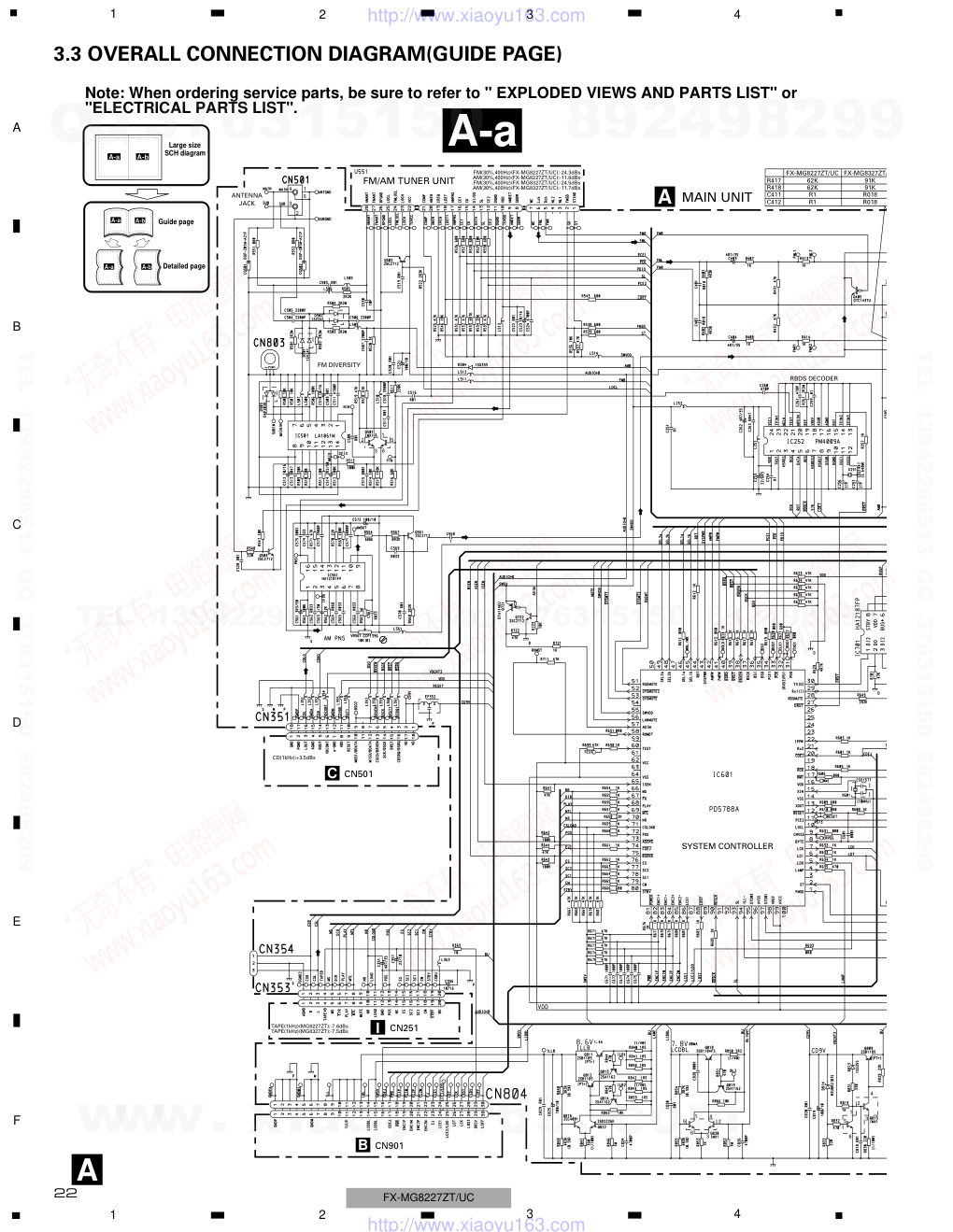 先锋PIONEER FX-MG8227ZT音响电路图-5
