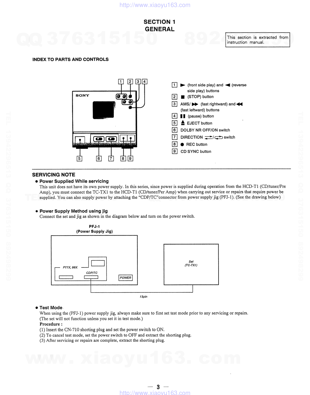 索尼SONY TC-TX1电路图-2 索尼SONY TC-TX1电路图-2