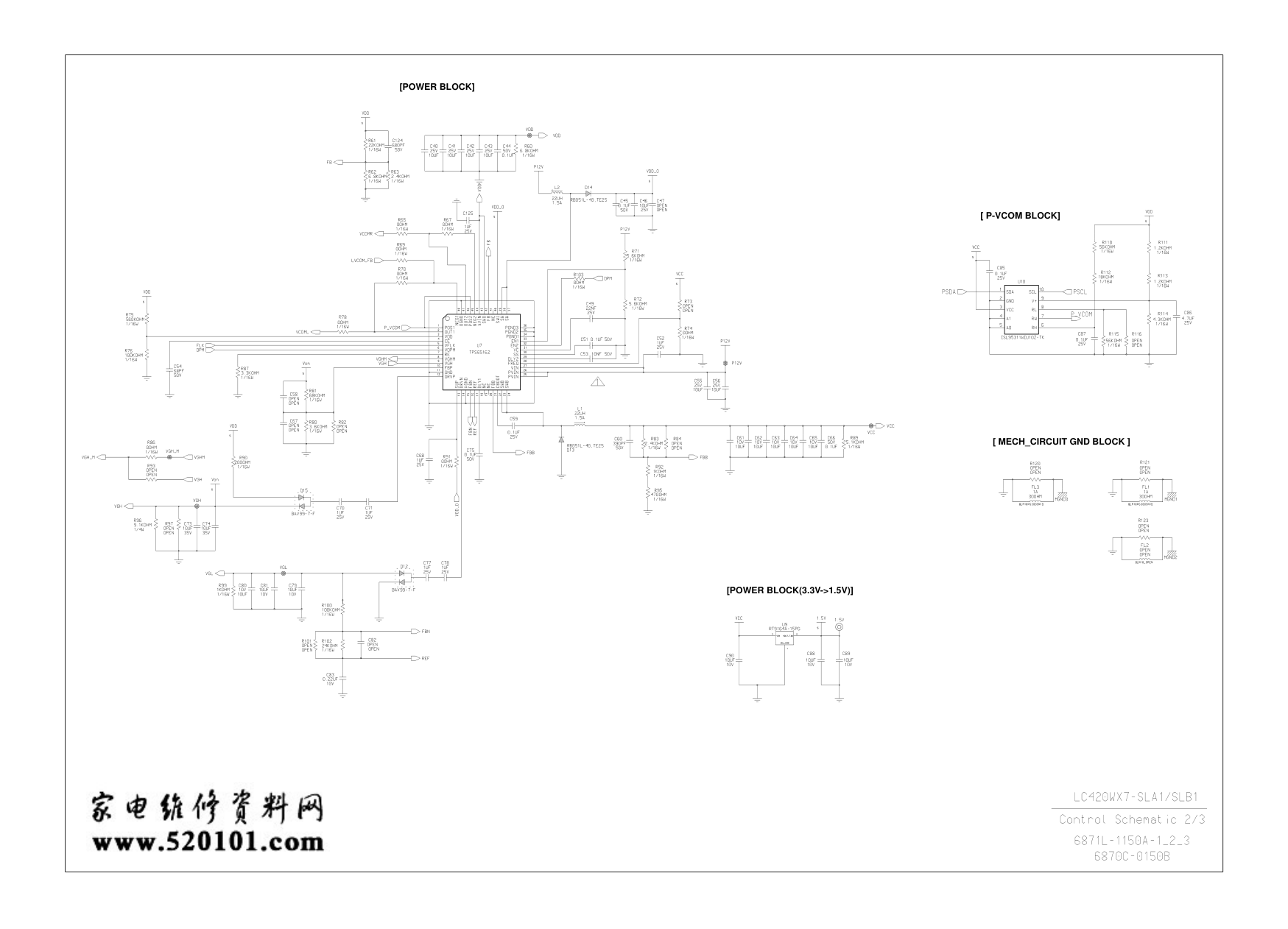 LG LC420WX7-SLA1-G21逻辑板电路原理图-1 LG LC420WX7-SLA1-G21逻辑板电路原理图-1