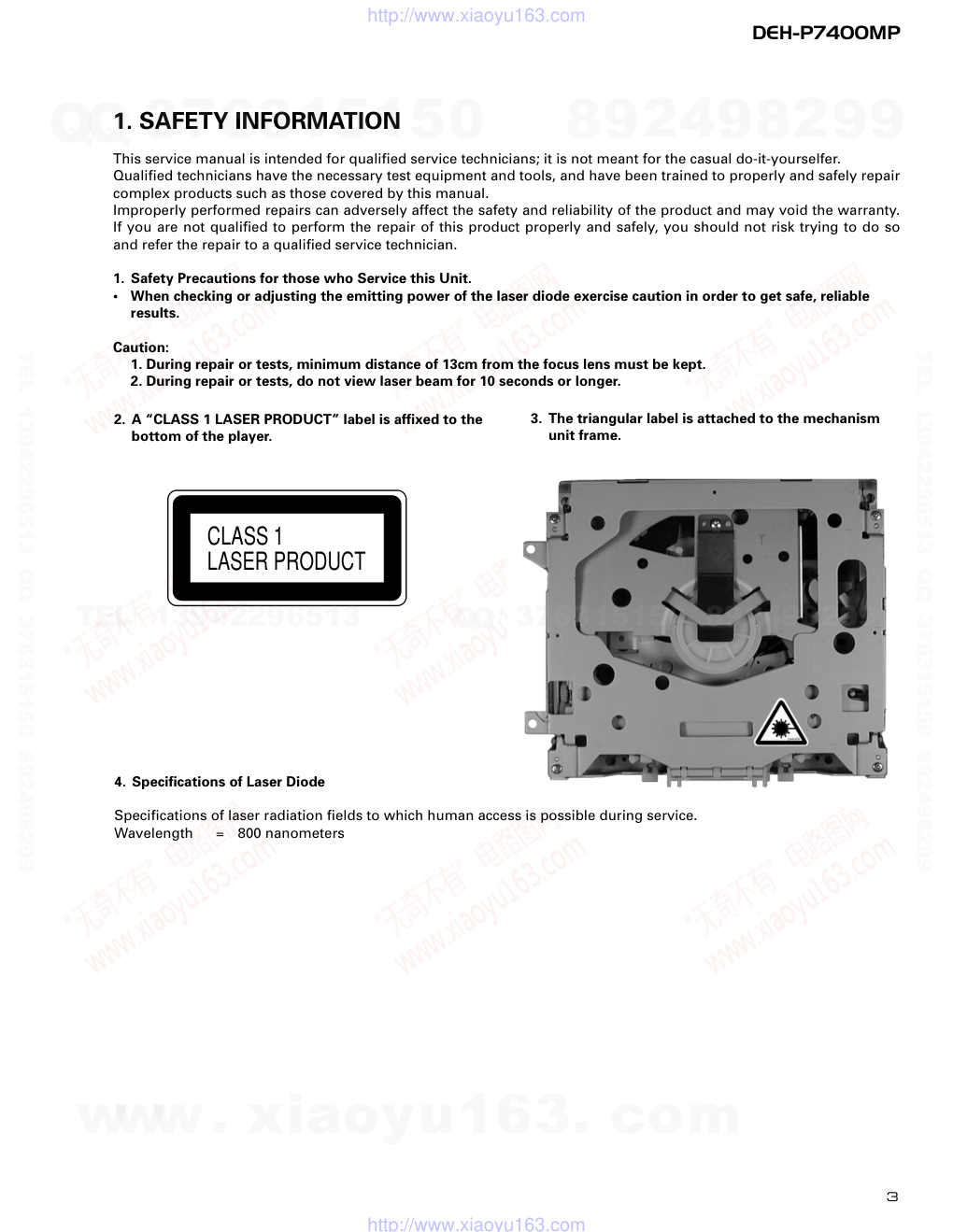 先锋PIONEER DEH-P7400MPXNEW电路图-2 先锋PIONEER DEH-P7400MPXNEW电路图-2