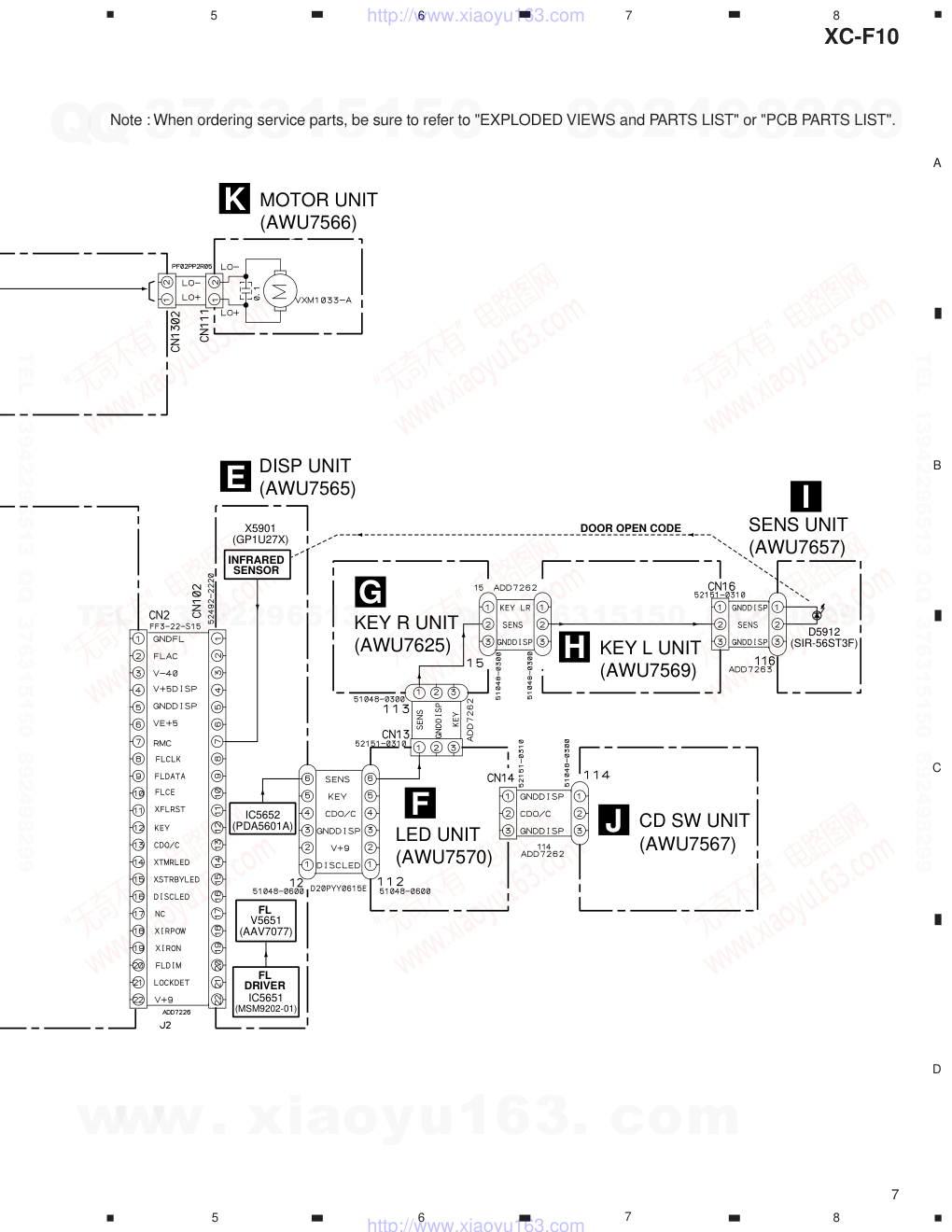 先锋PIONEER XC-F10电路图-6 先锋PIONEER XC-F10电路图-6