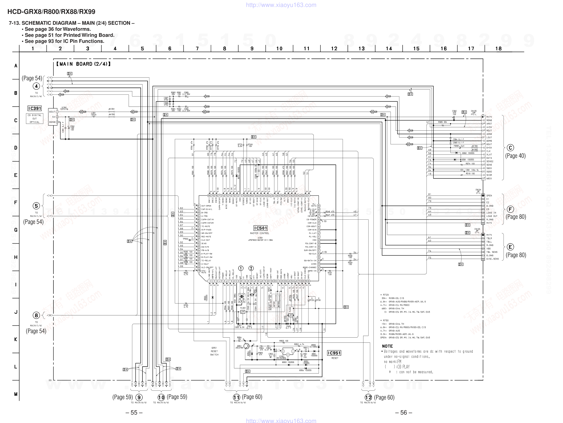索尼SONY HCD-GRX8音响电路图-6 索尼SONY HCD-GRX8音响电路图-6