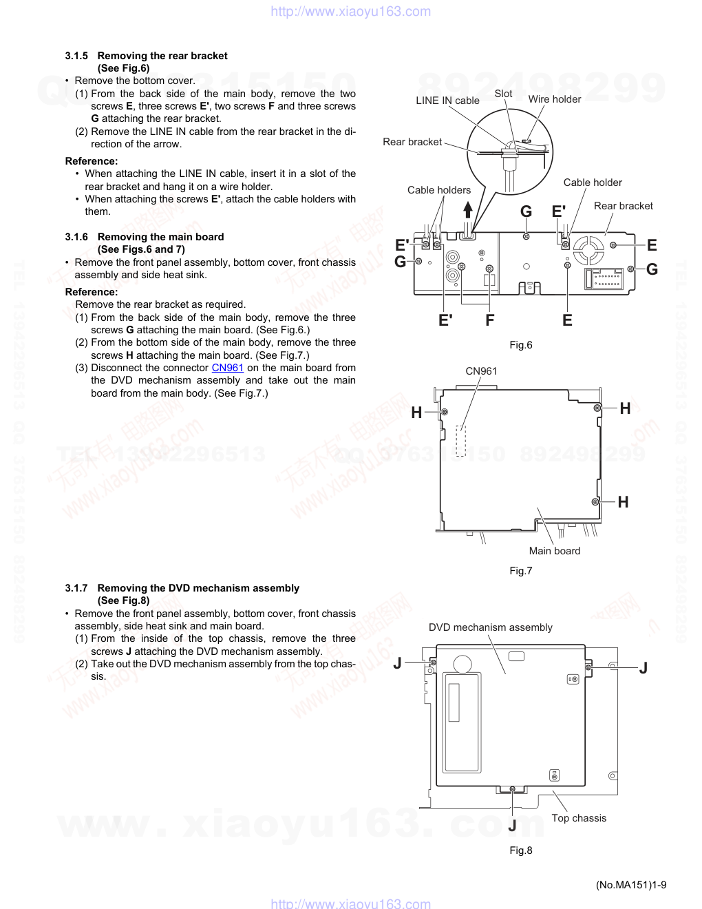 胜利JVC KD-DV5101 CDDVD播放器维修手册-8 胜利JVC KD-DV5101 CDDVD播放器维修手册-8