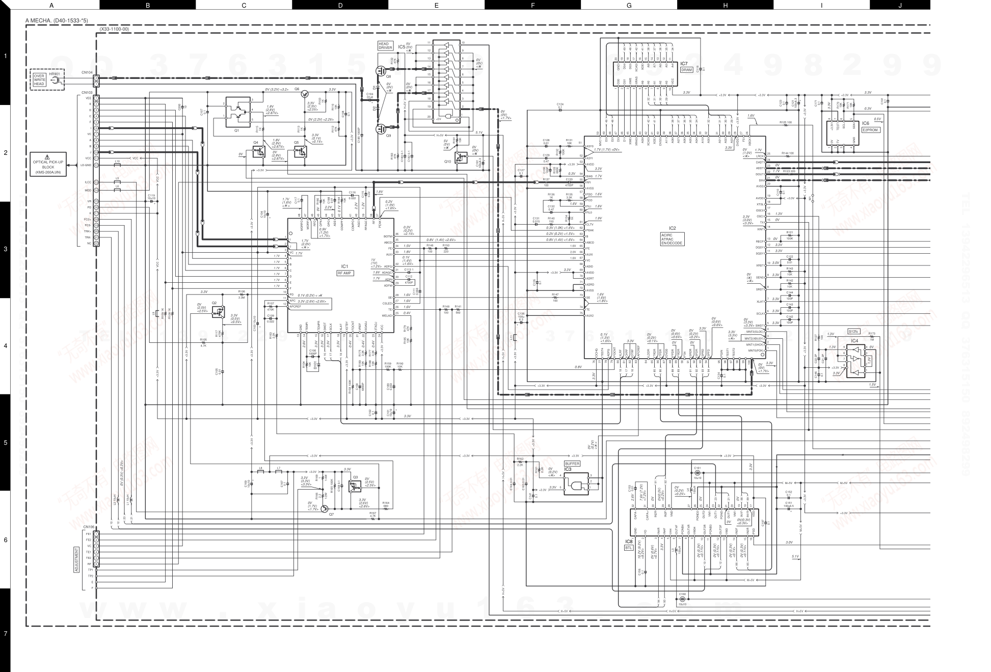建伍KENWOOD DM-SE9 CD播放机电路图-7