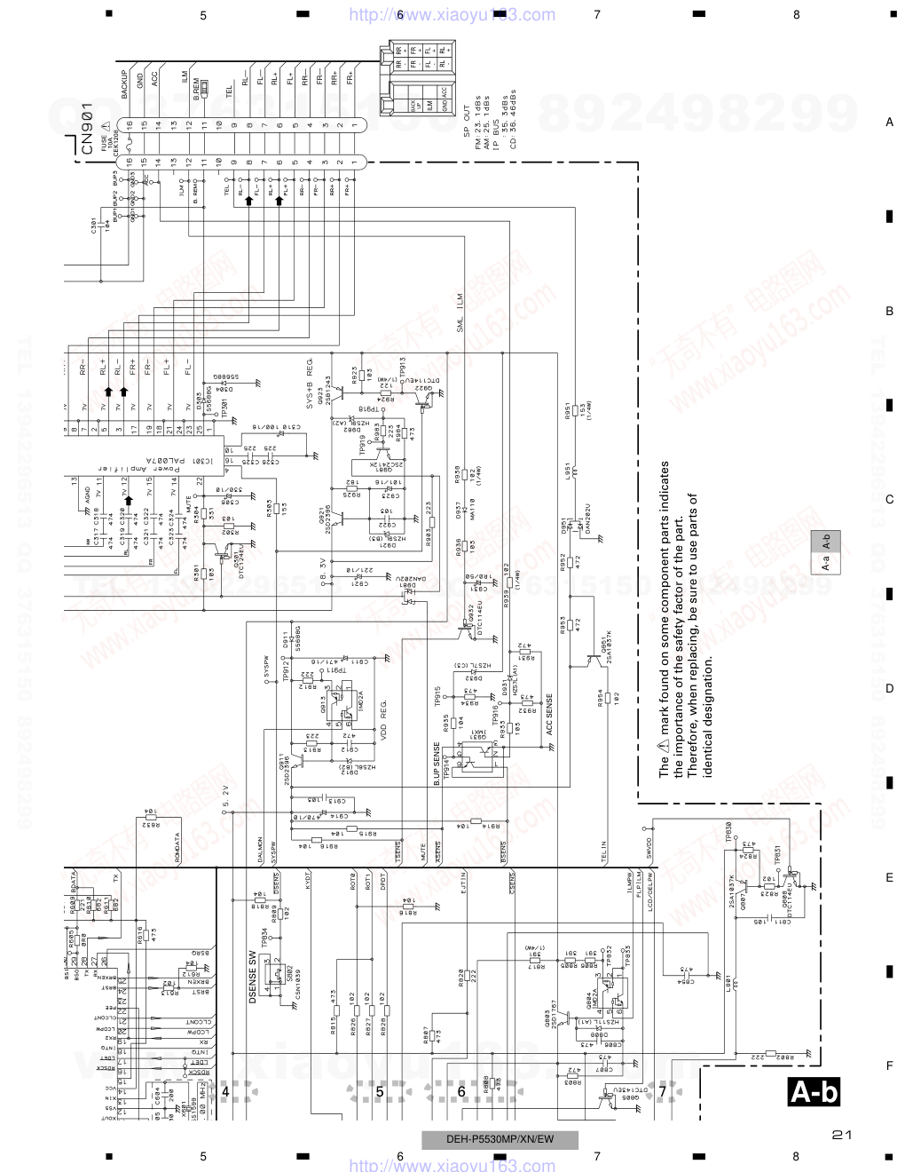 先锋PIONEER DEH-P5500MPXNEW电路图-8