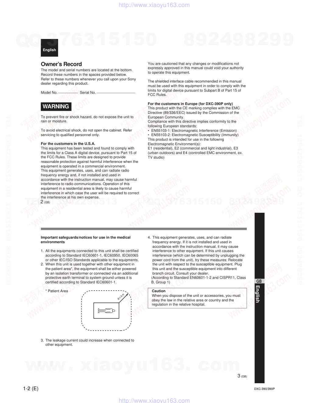 索尼SONY DXC-390音响电路原理图-7