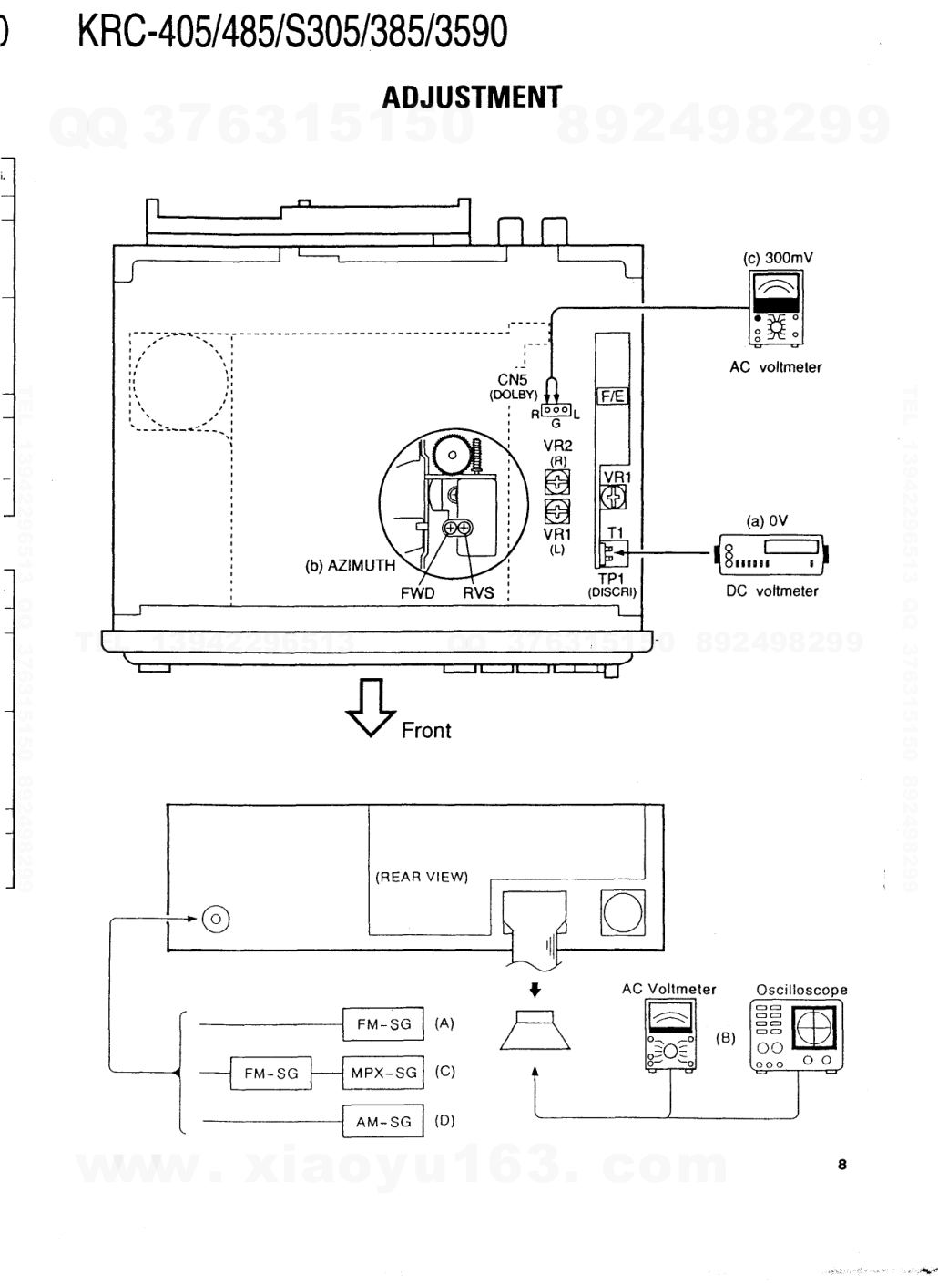 建伍KENWOOD KRC-S305磁带录放机维修手册-5 建伍KENWOOD KRC-S305磁带录放机维修手册-5