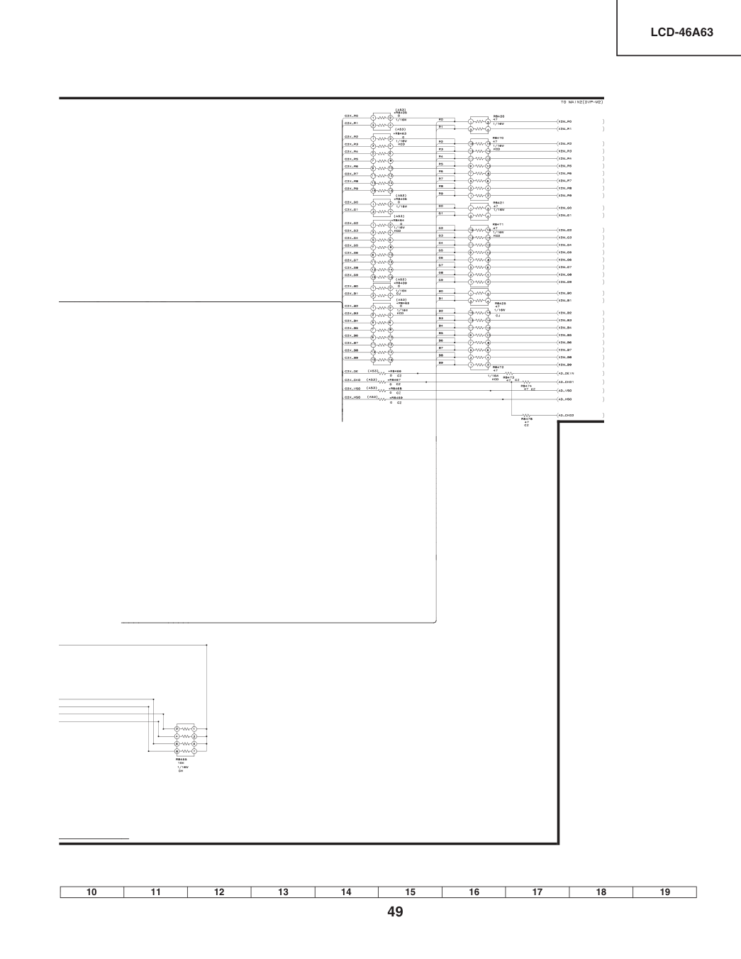 夏普LCD-46A63液晶电视电路图-5 夏普LCD-46A63液晶电视电路图-5
