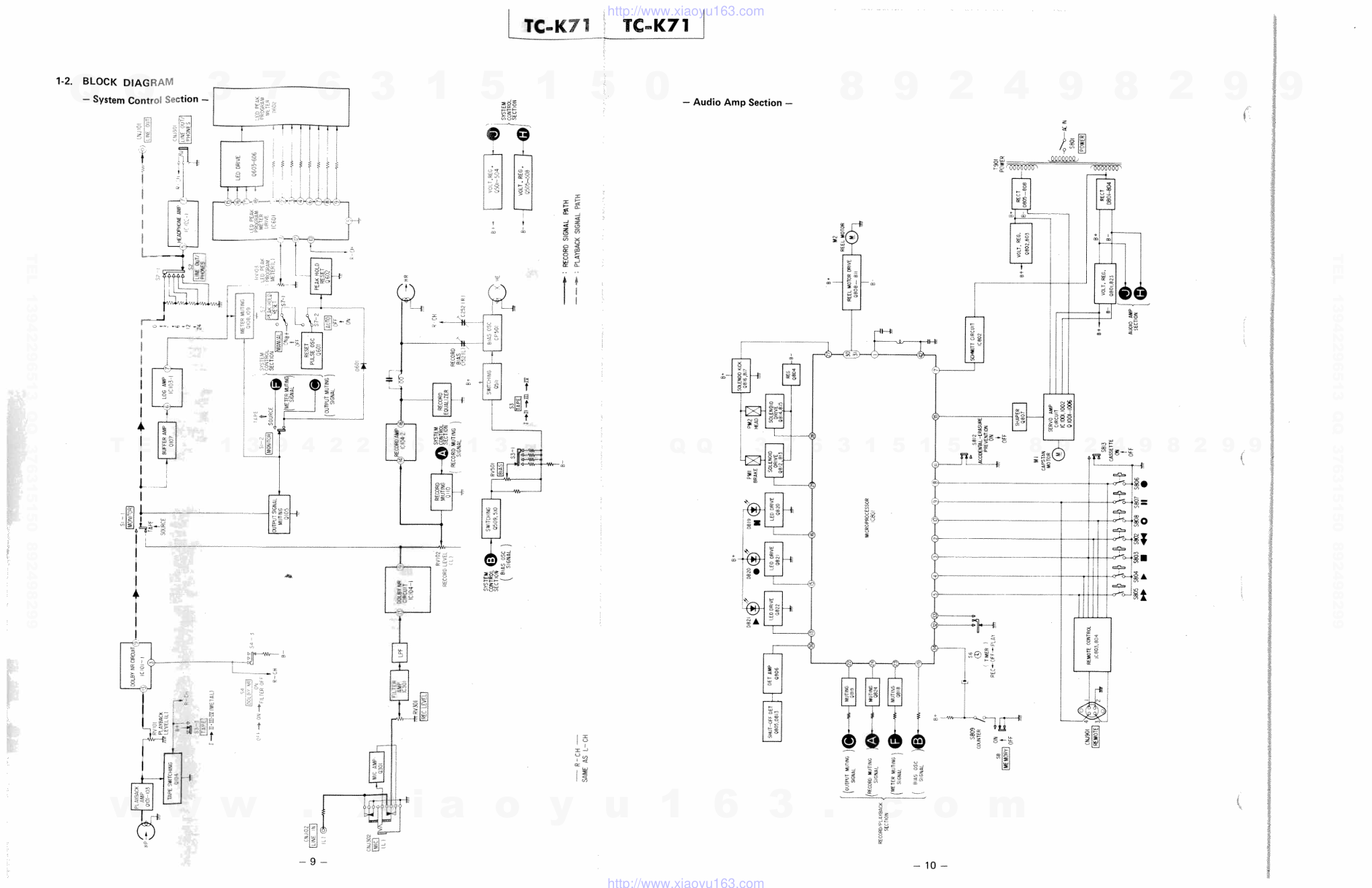 索尼SONY TC-K71电路图-7