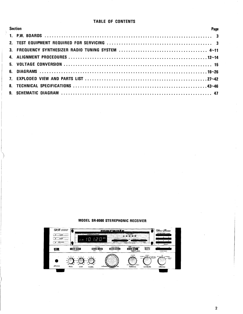 马兰士MARANTZ SR8000音响电路图-2