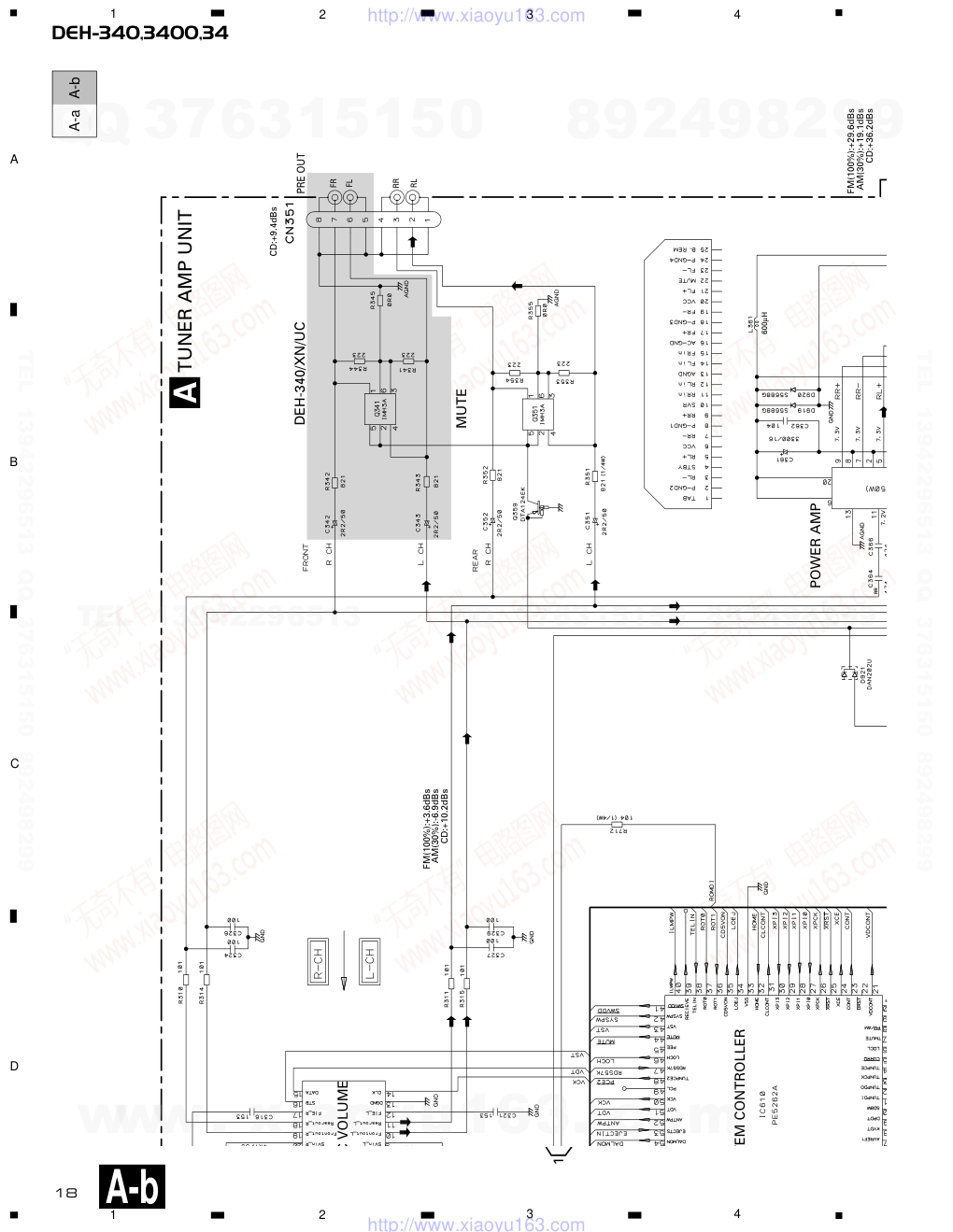 先锋PIONEER DEH-340UC电路图-7